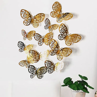 3D Butterfly Wall Stickers Set - Home, Party, Wedding Decor (Online Order Only)