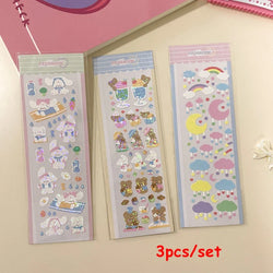3pcs/5pcs/6pcs Full Set Series Cute Korean idol card Decorative Stickers DIY Scrapbooking Diary Album Sticker Stationery (ONLINE ORDER ONLY)