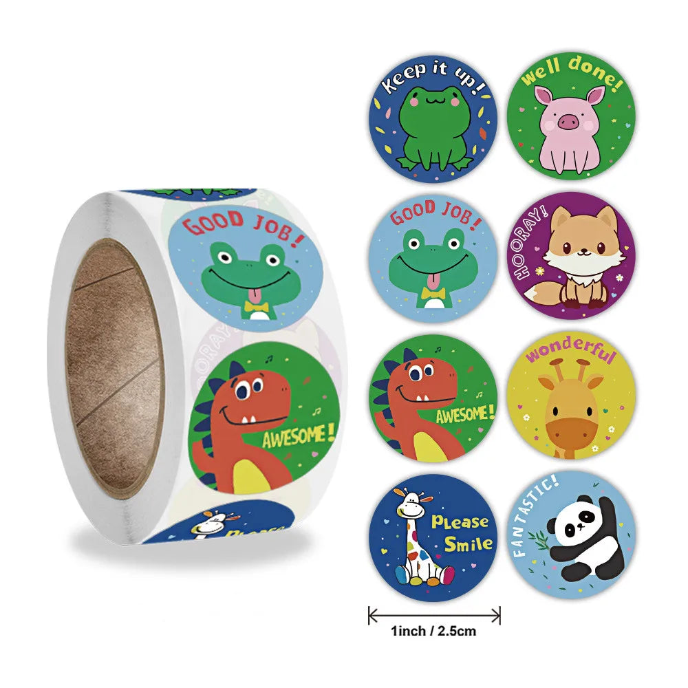 500 Pcs New Roll Cute Rabbit Easter Egg Theme Sticker Holiday Gift Decoration Sticker (ONLINE ORDER ONLY)