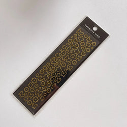 Gold Silver Butterfly Heart Cherry Series Stickers Korea Ins Hand Account Creative DIY Deco Material Stickers Stationery (ONLINE ORDER ONLY)