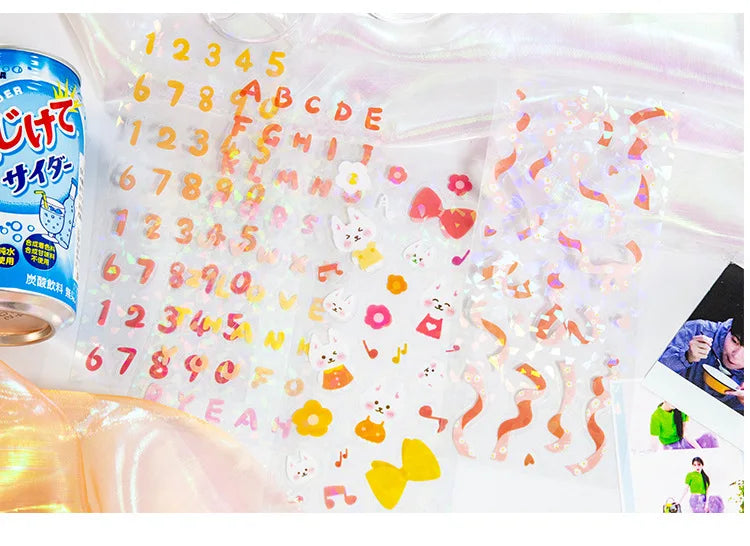 4 Sheets Star Cruise Series Sticker Cute Animals Scrapbooking Decorative Sticker DIY Diary Album Stick Label Kawaii Stationery (ONLINE ORDER ONLY)