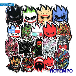 18pcs Funny Fire Spitfire Comics Art Skateboard Motorcycle Car Phone Laptop Stickers Pack for Luggage Guitar Bike Helmet Sticker (ONLINE ORDER ONLY)