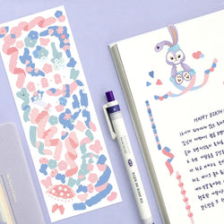 Cute Pink Purple Ribbon Stickers DIY Scrapbooking Phone Stickers Diary Album Decoration Stick Label Kawaii Stationery (Online Order Only)