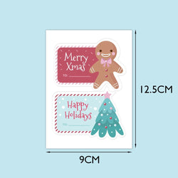 10-40Pcs 12.5x9cm Merry Christmas Stickers Fashion Cartoon Cute Labels For Gift Decorative Package Wrapping Gift Box (ONLINE ORDER ONLY)
