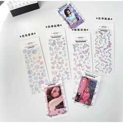 Cute Bubble Whale Bronzing Silver Sticker Aesthetics Decorative Scrapbooking Stickers School Supplies Diary Material Stickers (Online Order Only)