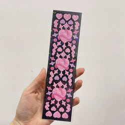 Glitter Star Ribbon Laser Sticker Scrapbooking Decorative Sticker DIY Diary Album Stick Label Korean Stationery (ONLINE ORDER ONLY)