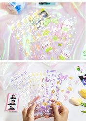 4 Sheets Star Cruise Series Sticker Cute Animals Scrapbooking Decorative Sticker DIY Diary Album Stick Label Kawaii Stationery (ONLINE ORDER ONLY)