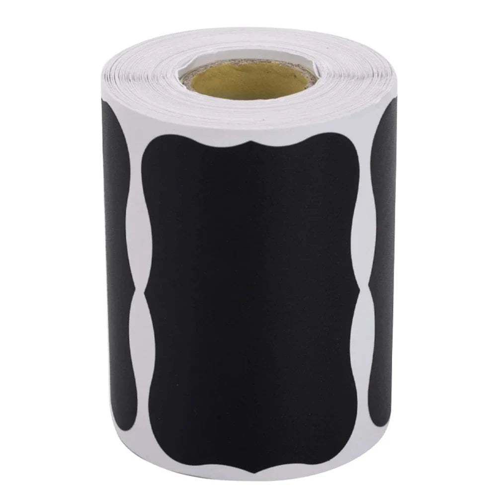120-300pcs/roll Blackboard Spice Sticker Reusable Jam Labels Kitchen Stickers Organizer Wall Sticker Home Decor Chalkboard Label (Online Order Only)