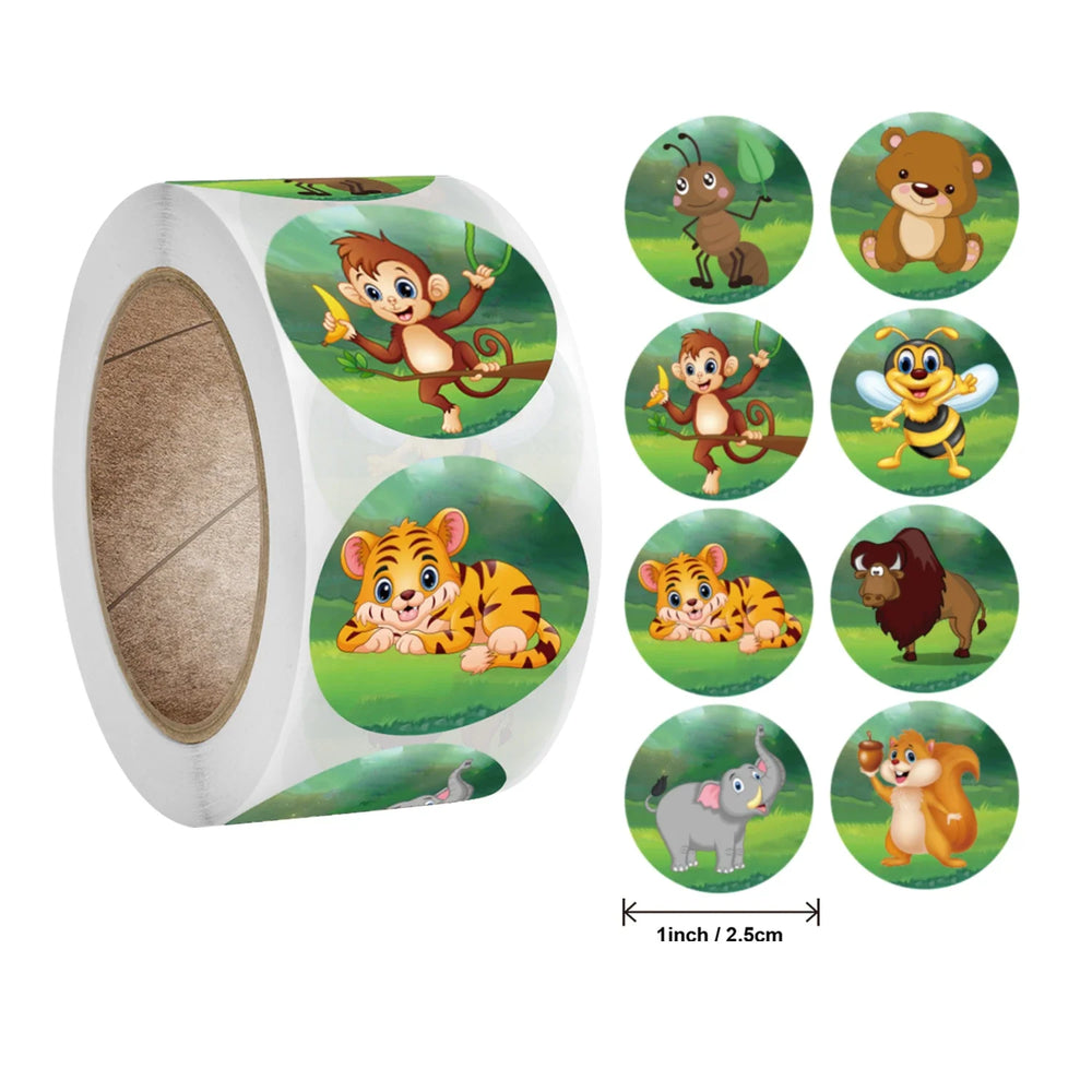 500 Pcs New Roll Cute Rabbit Easter Egg Theme Sticker Holiday Gift Decoration Sticker (ONLINE ORDER ONLY)