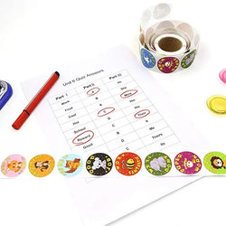 500 Pcs/Pack Cartoon Aniamls Sticker Teacher Reward Stickers School Student Encouragement Words For Kids Toy Sticker (ONLINE ORDER ONLY)