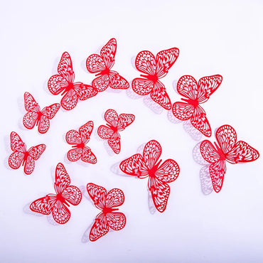 12Pcs 3D Butterfly Wall Stickers for Home Decoration (Online Order Only)