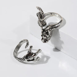 Dragon and Arm Ring Metal for Cosplay Game Night Dungeons and Dragons (adjustable) (Online Only)