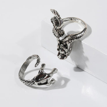 Dragon and Arm Ring Metal for Cosplay Game Night Dungeons and Dragons (adjustable) (Online Only)