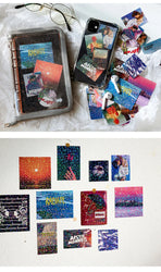 45Pcs/lot Neon Light Garden Series Laser Stickers Girl Scrapbooking Stick Label Diary Album Sticker Personalized Stationery Gift (Online Order Only)