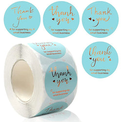 500pcs/roll Thank You Stickers Label Exquisite Design Adhesive Envelope Seals Stickers Appreciation Cards for Wedding Birthday (ONLINE ORDER ONLY)