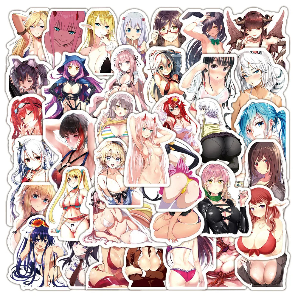 Anime Bunny Girl Waifu Decal Stickers Waterproof 10/30/50/100PCS (Online Order Only)