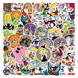10/30/50pcs Cuphead Show Video Game Sticker Packs (ONLINE ORDER ONLY)