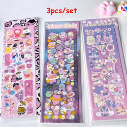 3pcs/5pcs/6pcs Full Set Series Cute Korean idol card Decorative Stickers DIY Scrapbooking Diary Album Sticker Stationery (ONLINE ORDER ONLY)