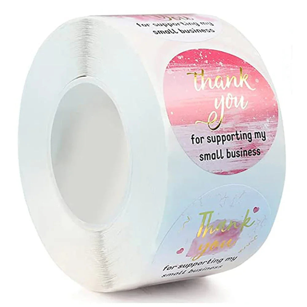 500pcs/roll Happy Mail Stickers , Cute Rainbow Thank You Sticker Labels for Small Business,Envelope Bag Packaging Seals Shipping (ONLINE ORDER ONLY)