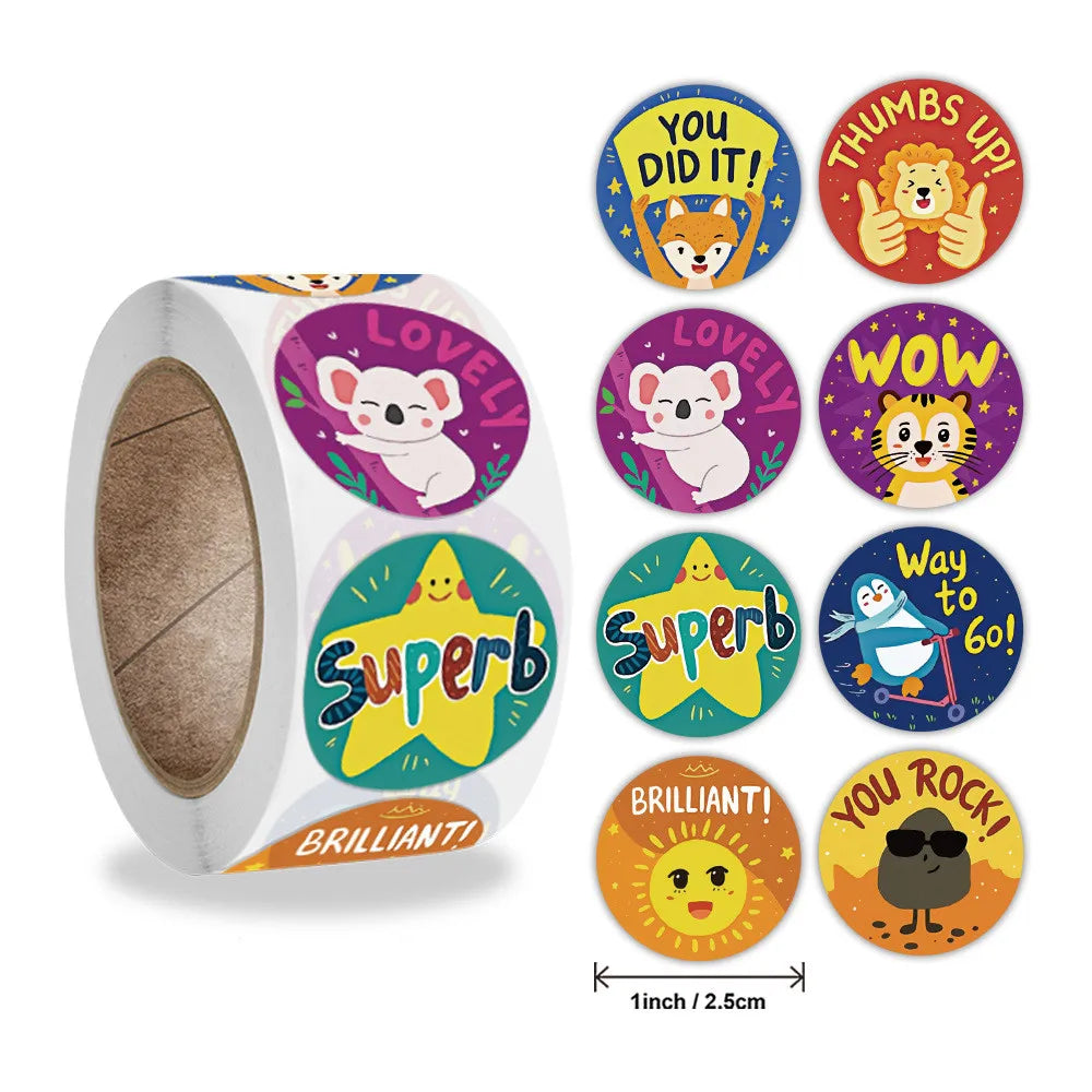 500 Pcs New Roll Cute Rabbit Easter Egg Theme Sticker Holiday Gift Decoration Sticker (ONLINE ORDER ONLY)