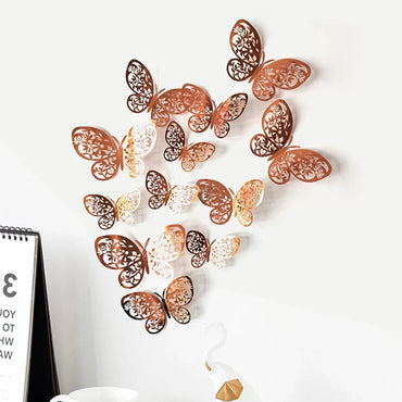 3D Butterfly Wall Stickers Set - Home, Party, Wedding Decor (Online Order Only)