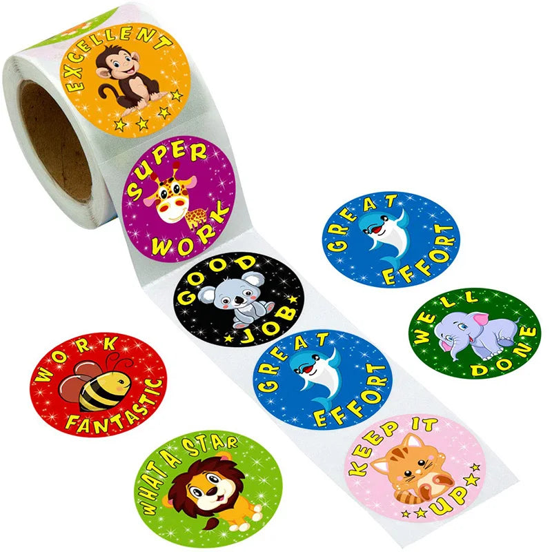 500Pcs Easter Stickers Self Adhesive Paper Sticker Happy Easter Party Gift Package Envelope Seal Decoration Cake Baking Labels (ONLINE ORDER ONLY)