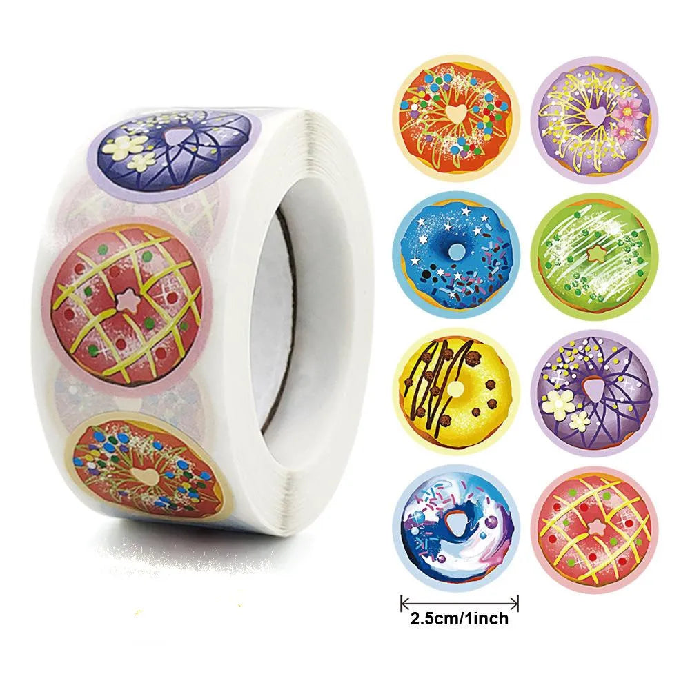 Yellow Lemon Sticker 500 Pcs/roll For Kids Reward Sticker Fruit LabelsThank You Sticker Kids Toys (ONLINE ORDER ONLY)
