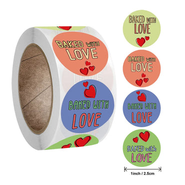 100-500PCS Sweet Dessert Cat Washing Thank You So Much for Your Order Stickers Baked You Have Got Great Taste Labels for Sealing (ONLINE ORDER ONLY)