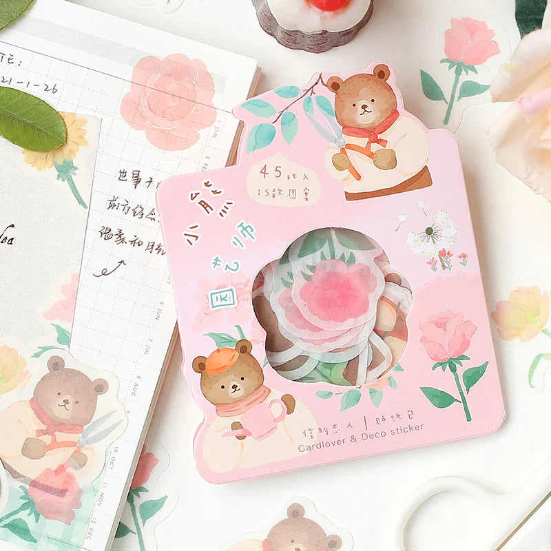 45pcs/lot Nimo's garden Series Stickers Scrapbooking Decorative Sticker DIY Diary Album Stick Label Kawaii Stationery (ONLINE ORDER ONLY)