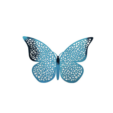 3D Indigo Butterfly Wall Stickers - 12 Pcs Set Home Decor (Online Order Only)