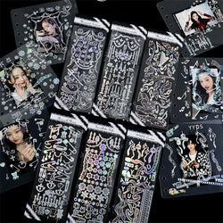 Bronzing PET Snowflake Ribbon Decoration Laser Stickers Shiny Dreamland Creative Scrapbook Handbook DIY Stationery Sticker (ONLINE ORDER ONLY)