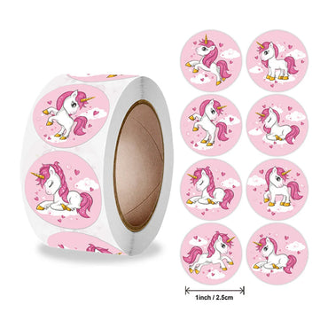 100-500pcs  Animal Unicorn Sticker kids Reward Sticker Gift Decoration Label Teacher Encouragement Student Stationery Stickers (ONLINE ORDER ONLY)