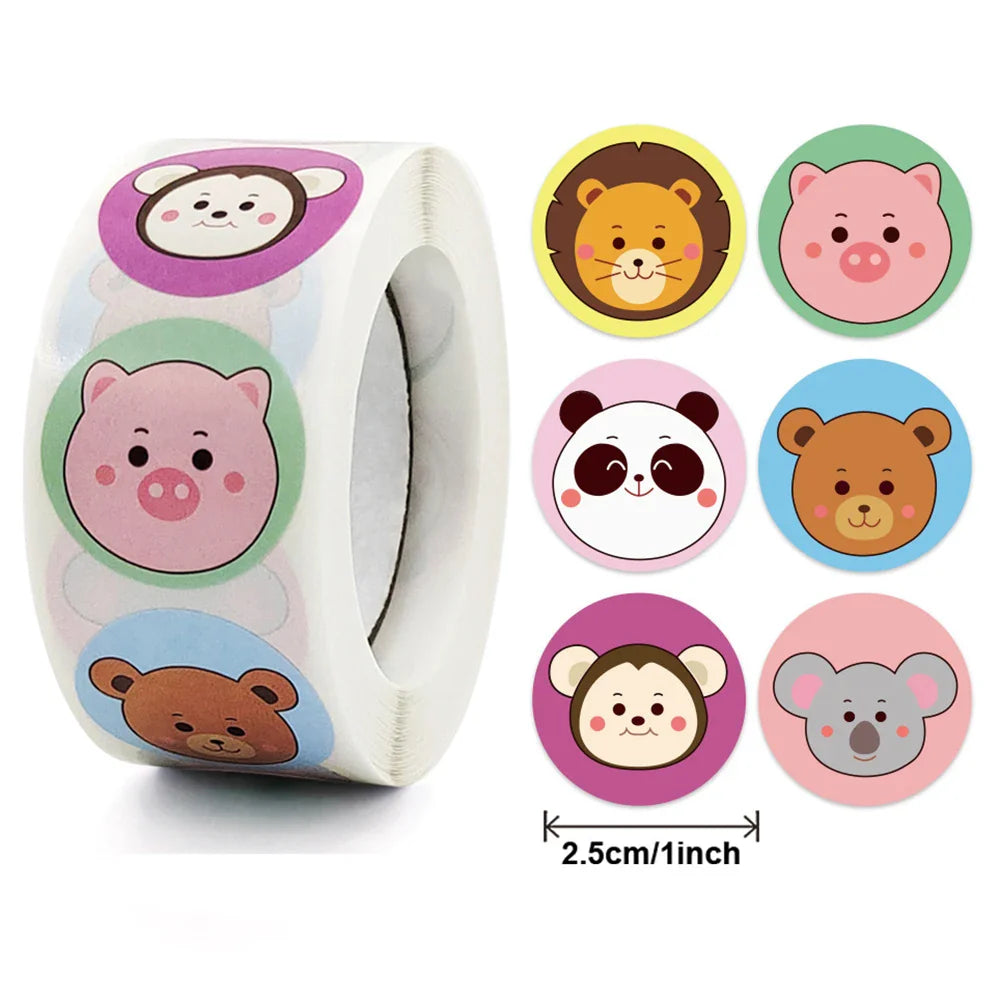 100-500pcs Cartoon Thank You Seal Sticker New Style Festival Manual Diy Decorate Sealing Sticker Thank You Label (ONLINE ORDER ONLY)