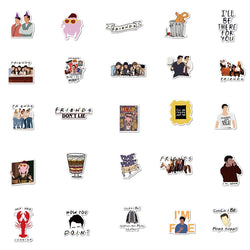 10/50/100pcs Friends TV Show Letter Anime Vintage Paster Gift Toy Funny Decal Scrapbooking DIY Phone Laptop Stickers Gifts (ONLINE ORDER ONLY)