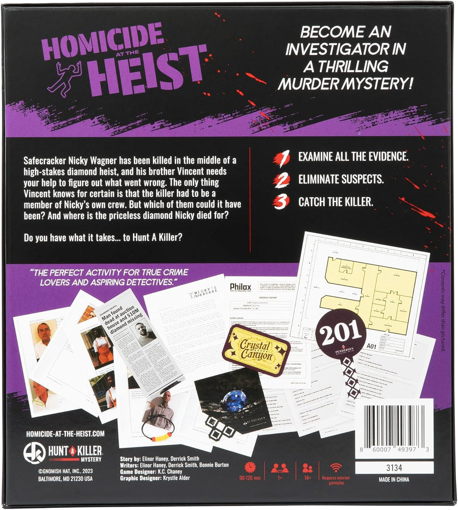 Hunt A Killer: Homicide at the Heist (ONLINE ORDER ONLY)