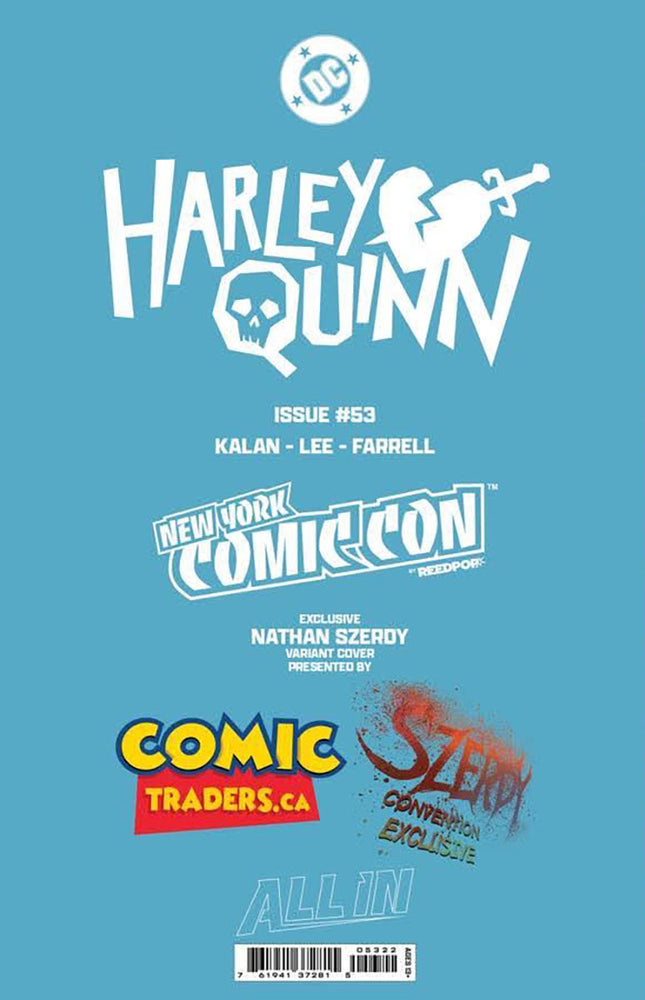 [FOIL] HARLEY QUINN #53 NATHAN SZERDY EXCLUSIVE NYCC VIRGIN VAR 10/2025 (ONLINE ORDER ONLY)