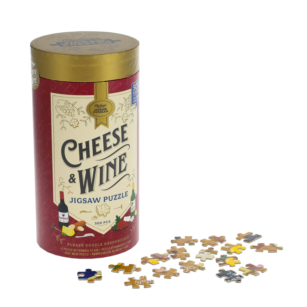 Ridley's Games Puzzles: Jigsaw Puzzle - 500 Pieces - Cheese + Wine