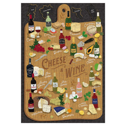 Ridley's Games Puzzles: Jigsaw Puzzle - 500 Pieces - Cheese + Wine