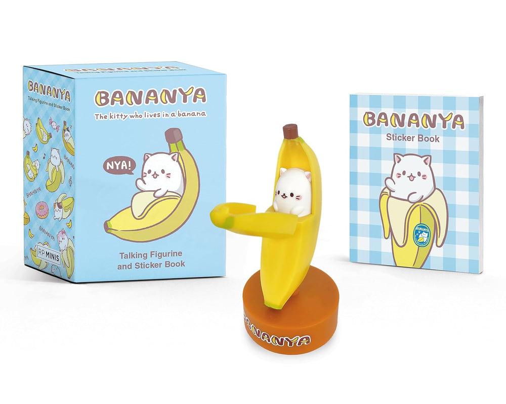 RP Minis: Bananya - Talking Figurine and Sticker Book (ONLINE ORDER ONLY)