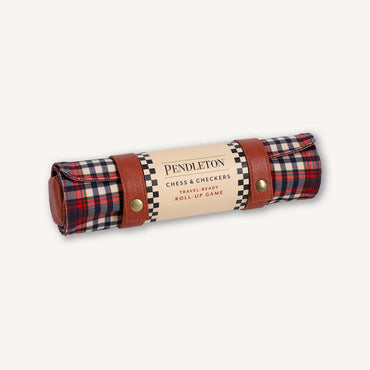 Chronicle Books: Pendleton - Chess & Checkers - Red Black Check Pattern (ONLINE ORDER ONLY)