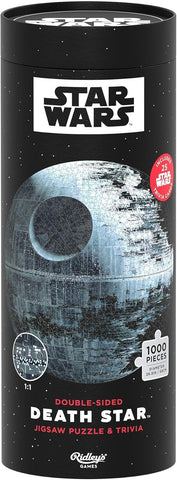 Ridley's Games Puzzles: Jigsaw Puzzle & Trivia - Double-Sided - 1000 Pieces - Star Wars - Death Star