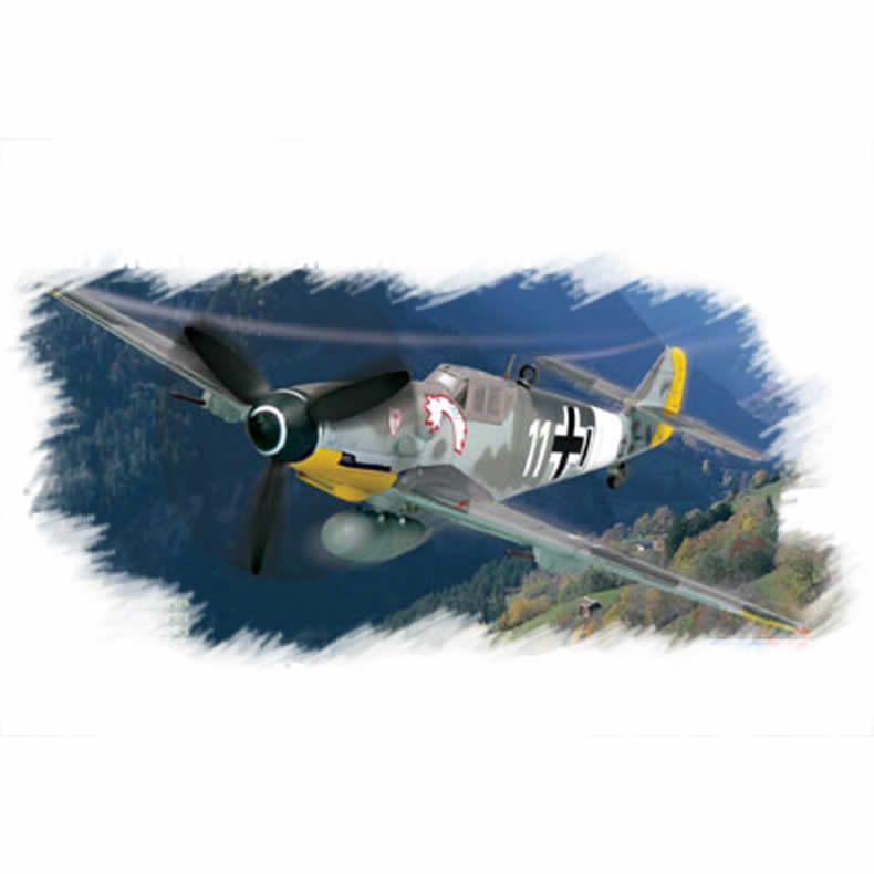 HBM80225 BF109G-6 1/72 Early 1/72 Scale Plastic Model Kit Hobby Boss (ONLINE ORDER ONLY)