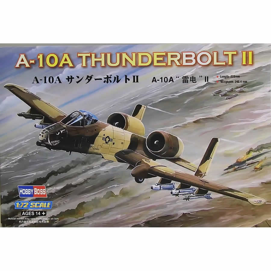 HBM80266 A-10A Thunderbolt 1/72 Scale Plastic Model Kit  Hobby Boss (ONLINE ORDER ONLY)