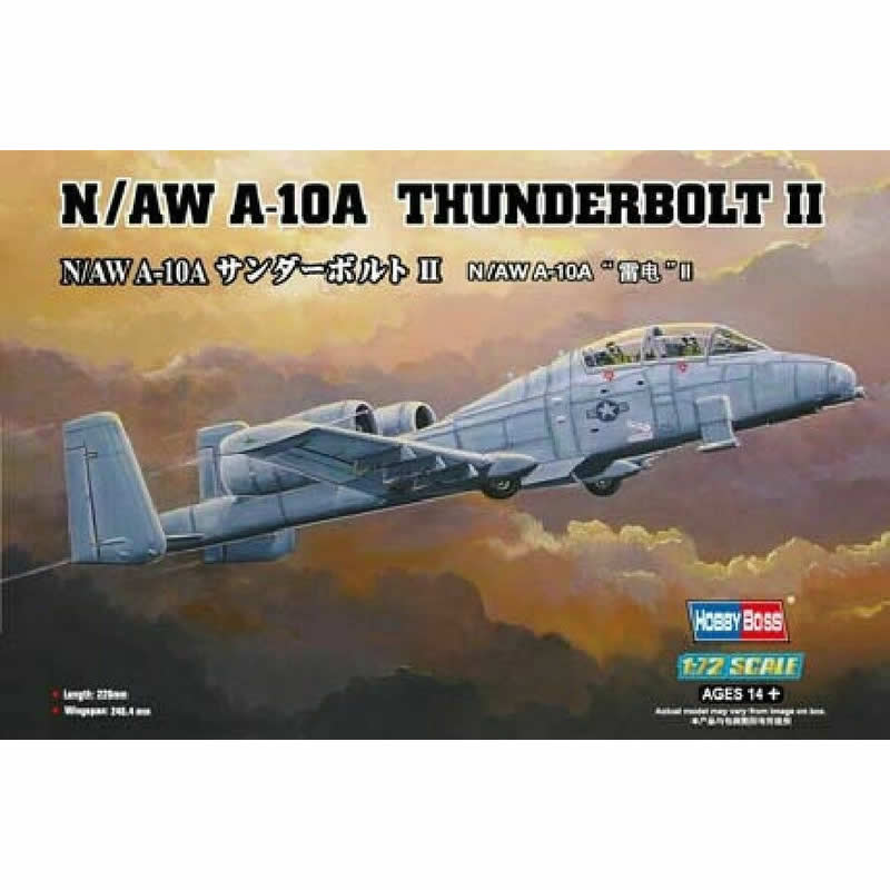 HBM80267 N/AW A-10A Thunderbolt 1/72 Scale Plastic Model Kit  Hobby Boss (ONLINE ORDER ONLY)