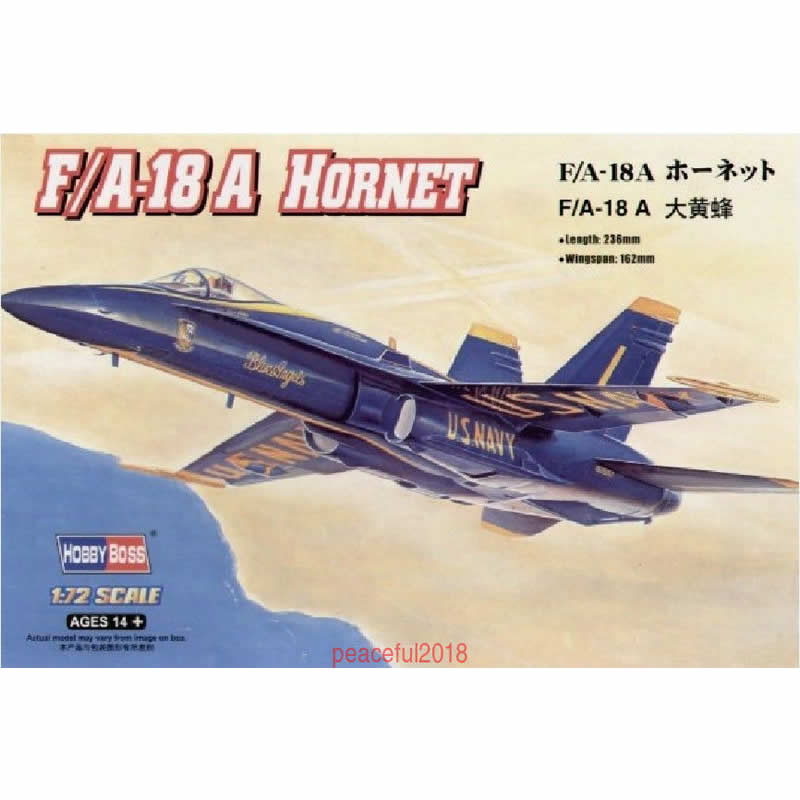 HBM80268 F/A-18A Hornet 1/72 Scale Plastic Model Kit Hobby Boss (ONLINE ORDER ONLY)