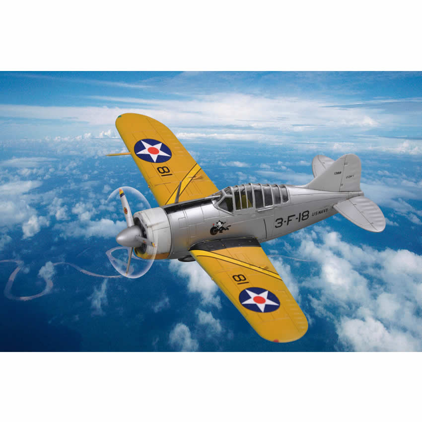 HBM80290 F-2A Buffalo 1/72 Scale Plastic Model Kit Hobby Boss (ONLINE ORDER ONLY)