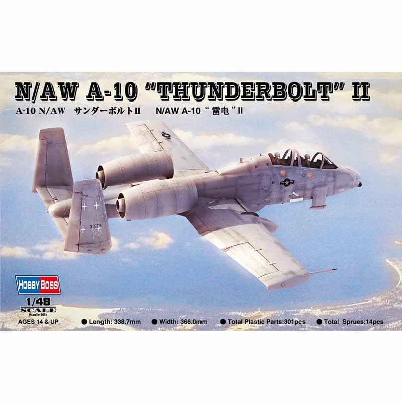 HBM80324 A10-A Thunderbolt 1/48 Scale Plastic Model Kit Hobby Boss (ONLINE ORDER ONLY)