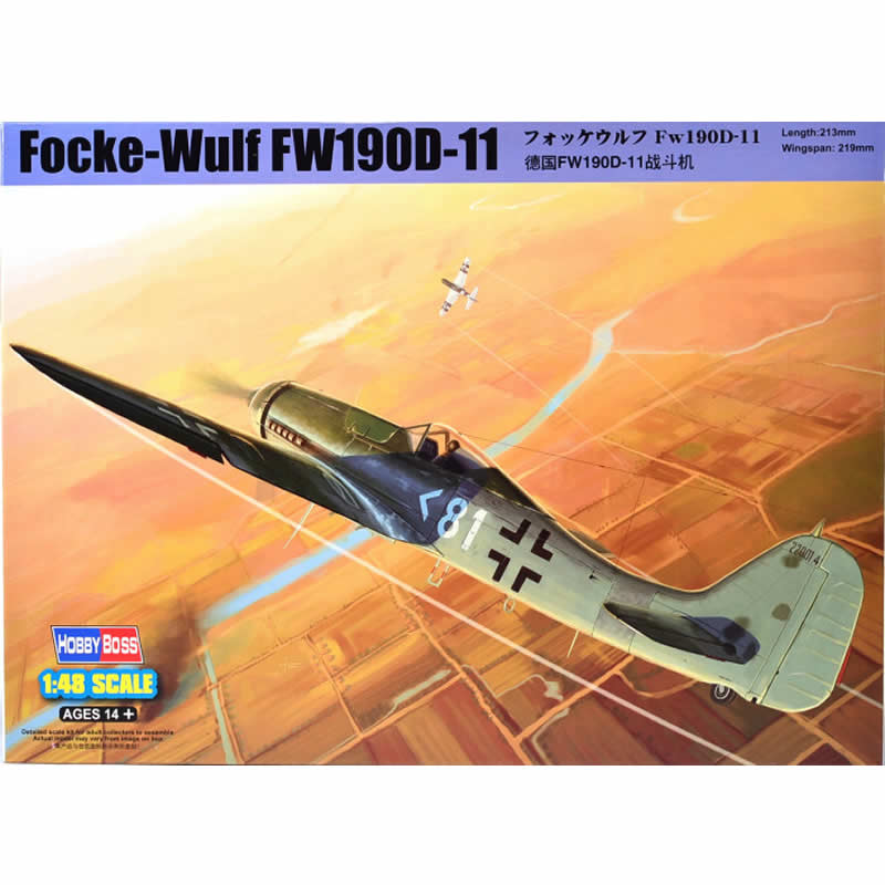 HBM81718 Focke Wulf FW 190D-11 1/48 Scale Plastic Model Airplane Kit (ONLINE ORDER ONLY)