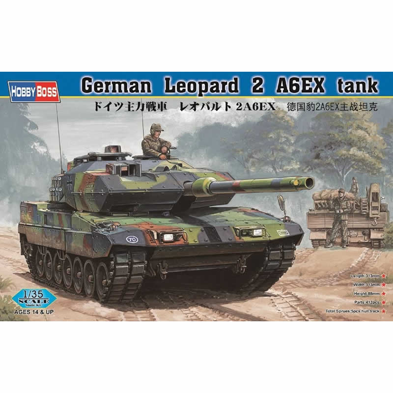 HBM82403 Leopard 2 A6EX 1/35 Scale Plastic Model Kit Hobby Boss (ONLINE ORDER ONLY)