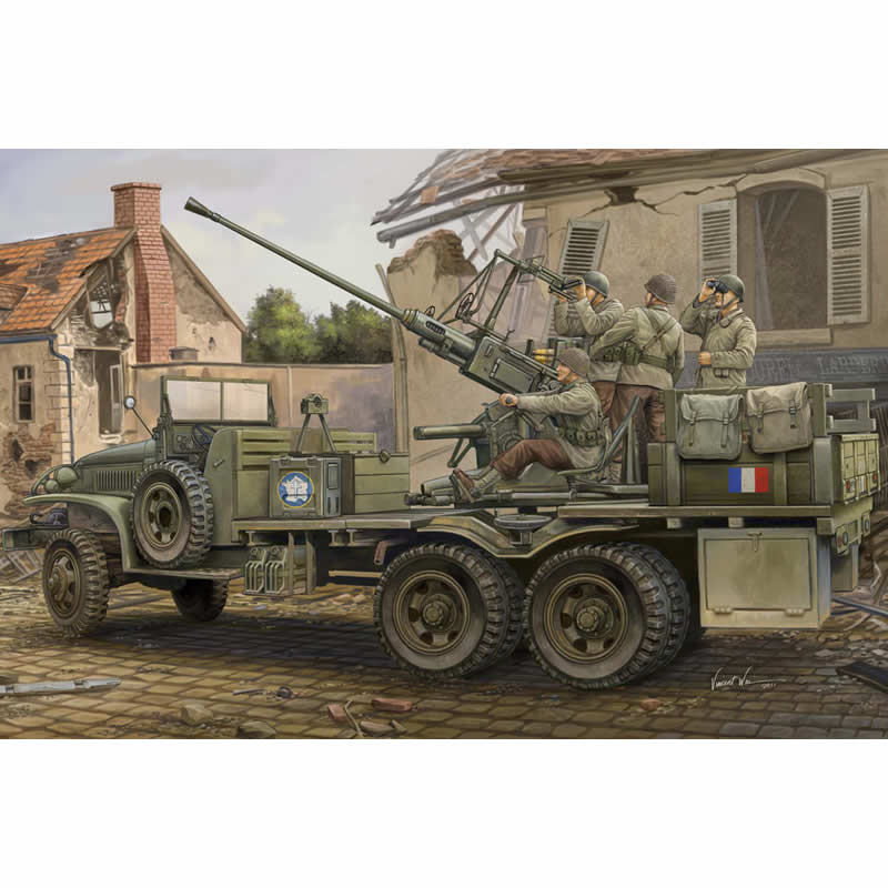 HBM82459 GMC Transport with Bofors 40mm Gun 1/35 Scale Plastic Model Kit (ONLINE ORDER ONLY)